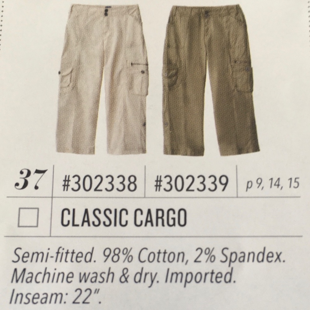 Jockey Classic Cargo Size 14 Desert Sand Color